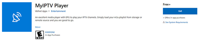 MyIPTV Player on xbox one