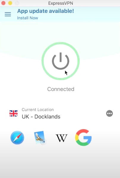 expressVPN UK server