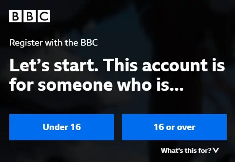 register for BBC iPlayer