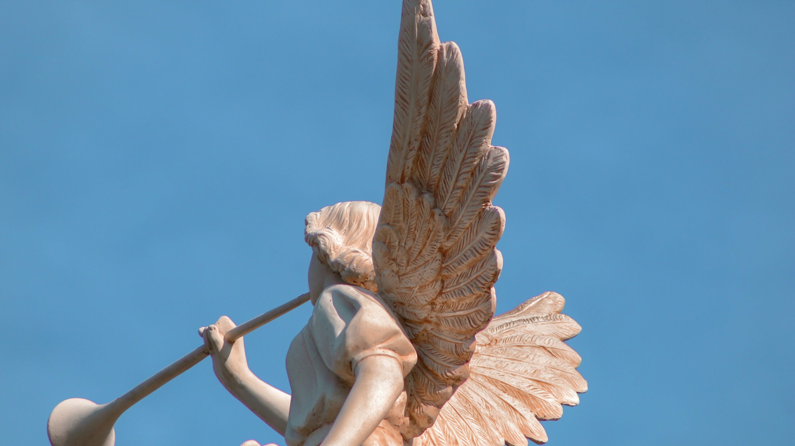 Who is the angel with black wings?