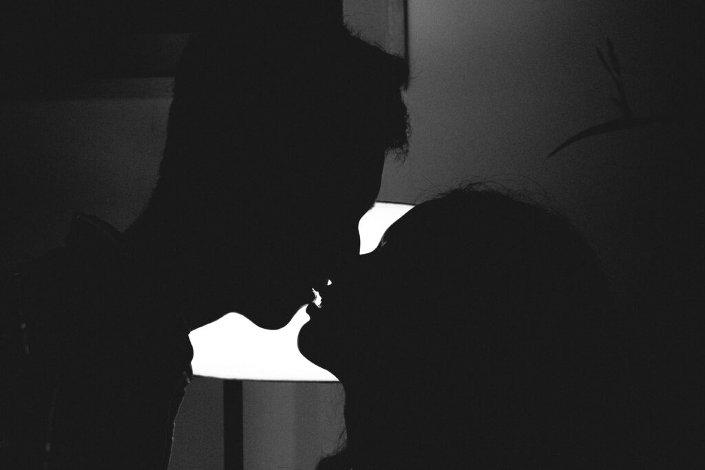 What does it mean when a guy bites your lip while kissing?