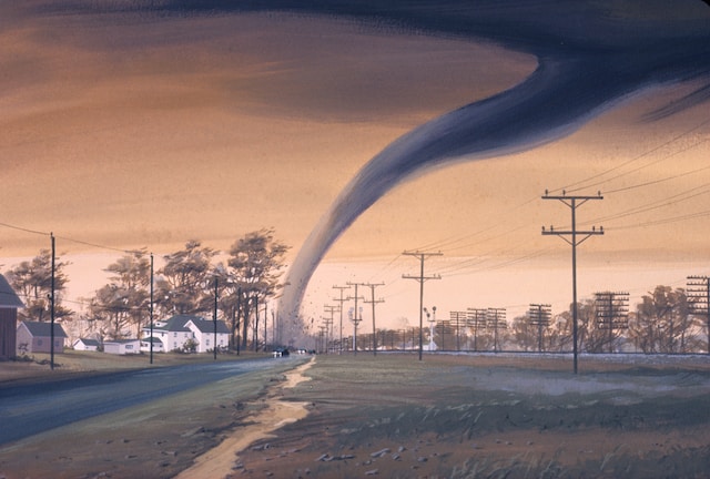 What 3 states have the most tornadoes?