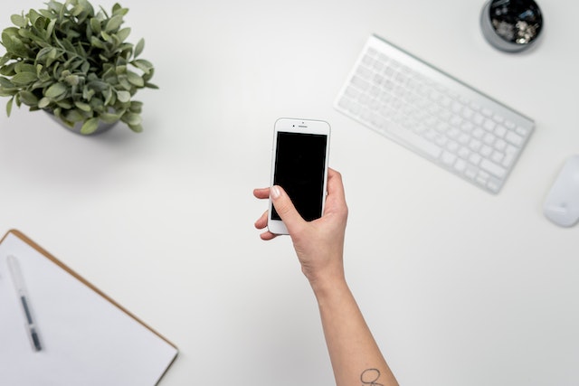 What does a black spot on your phone screen mean