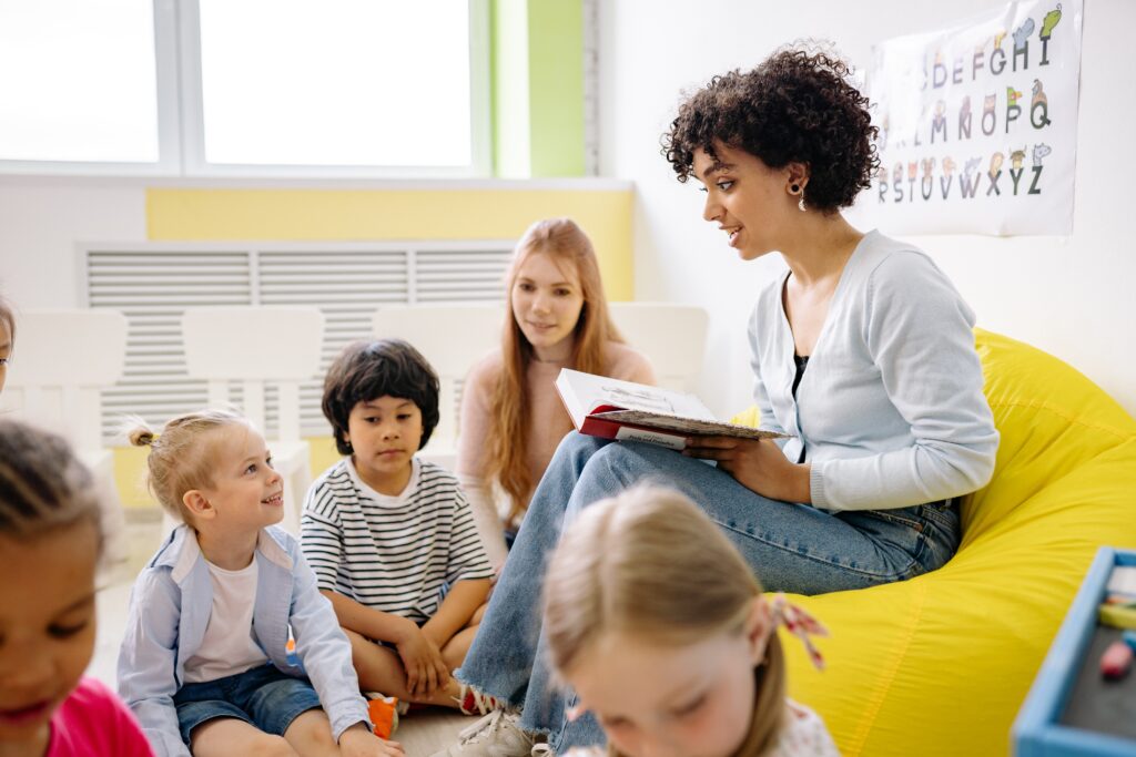 Does the vegan teacher have kids?
