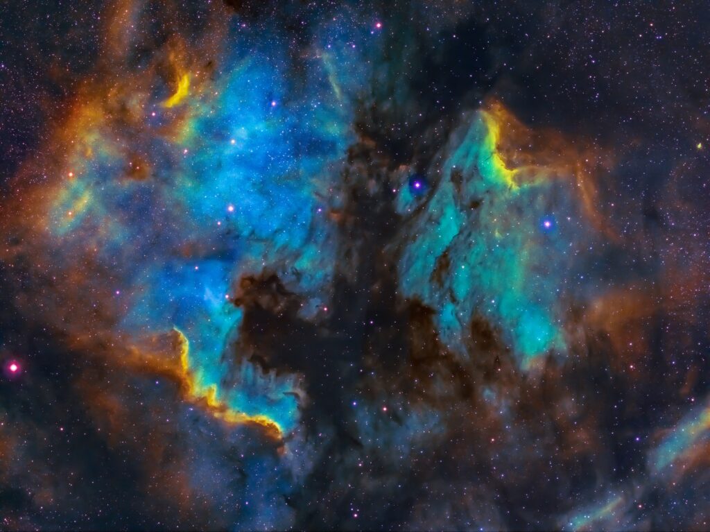 How many bodies are floating in space?