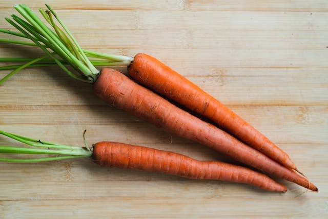 Are carrots high in iron?