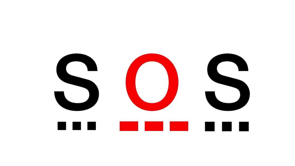 How do you signals sos with light?