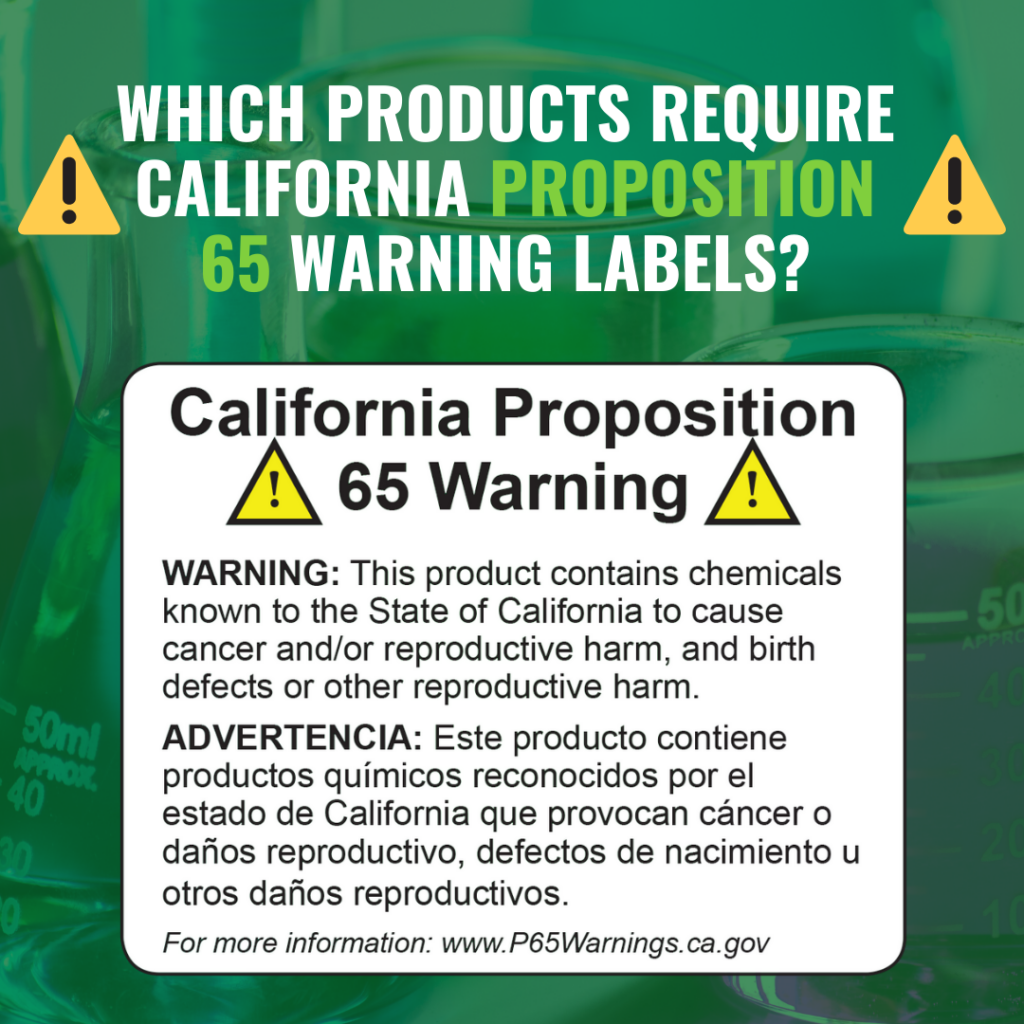 Do I need to worry about prop 65 warning about furniture? Gek Buzz