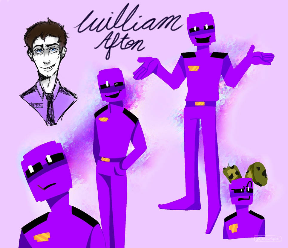 Why did william afton turn purple?