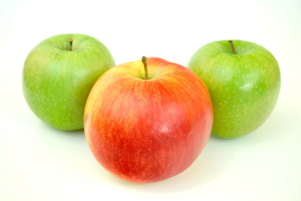 Which apples have the least sugar and crabs?