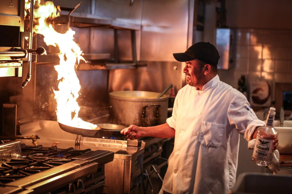 What does it mean when a chef asks for hands