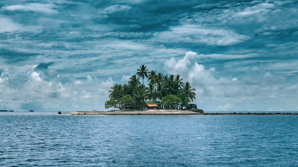 What is under an island?