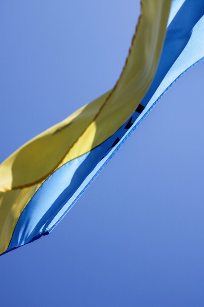 What is the flag with a yellow cross
