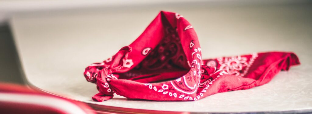Why does eddie wear a handkerchief